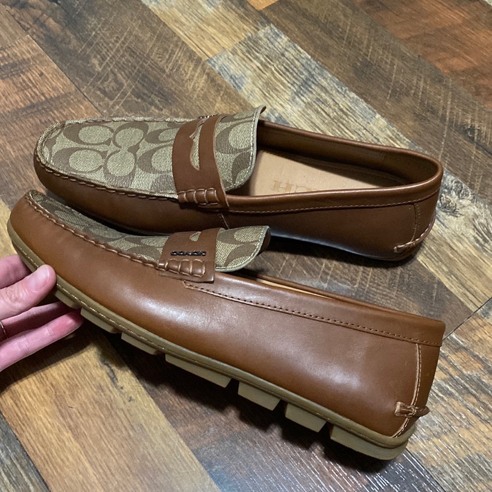 Brand new, never worn Coach mens shoes.